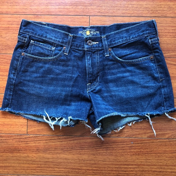 Lucky Brand Pants - Lucky Brand sz 4 blue cut off jean shorts